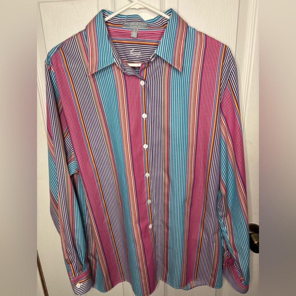 Women’s button down, foxcroft shirt
